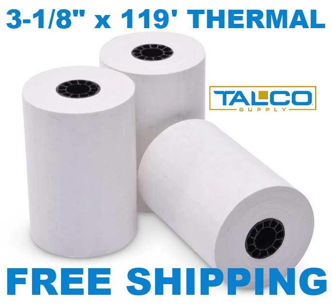 Talco Supply 3 1 8 X 119 Thermal Paper Rolls talco-supply-3-1-8-x-119-thermal-paper-rolls